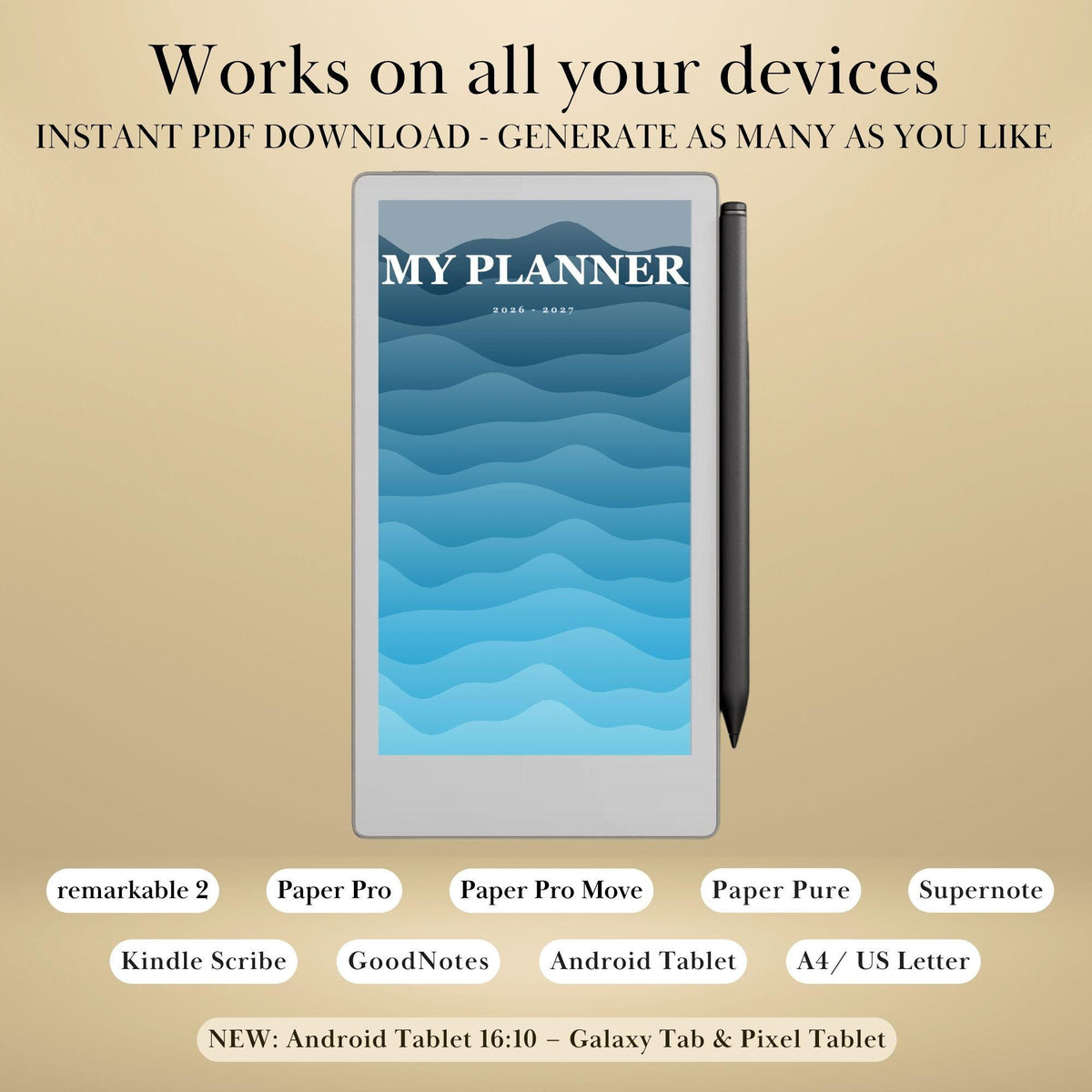 All reMarkable Devices — Notebook Cover Creator, build your own covers