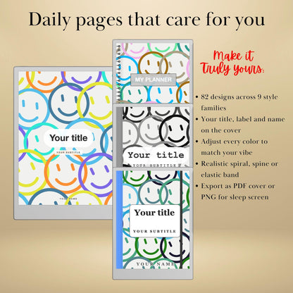 All reMarkable Devices — Notebook Cover Creator, build your own covers